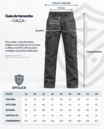 Calça Tática Cinza Polícia Penal - Imagem 3